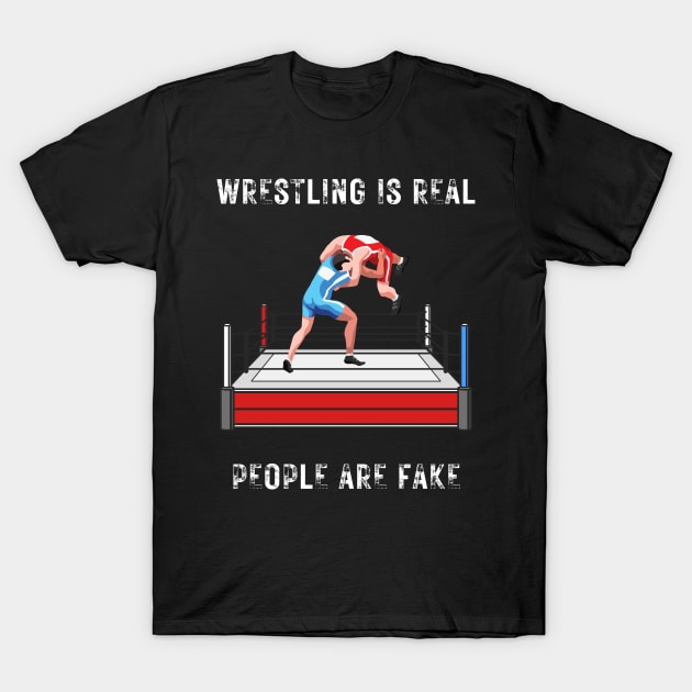 funny wrestling T-Shirt by vaporgraphic